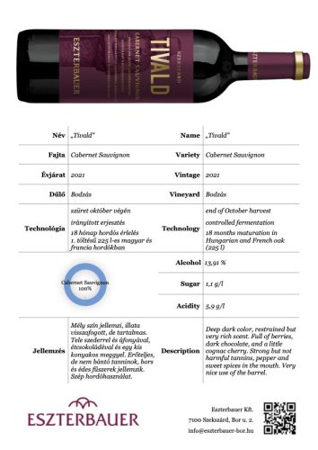 "Tivald" Cabernet Sauvignon 2021