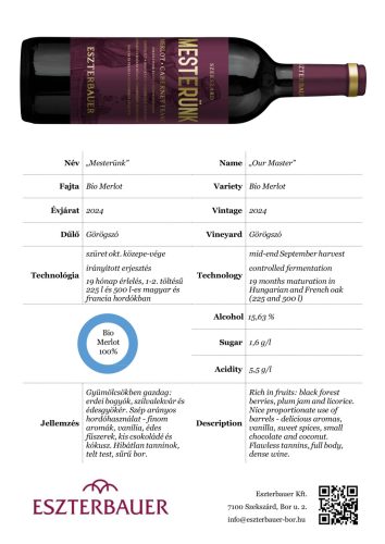 "Mesterünk" Merlot 2024