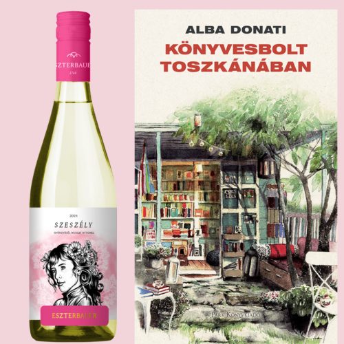 Júliusi könyv és bor csomag