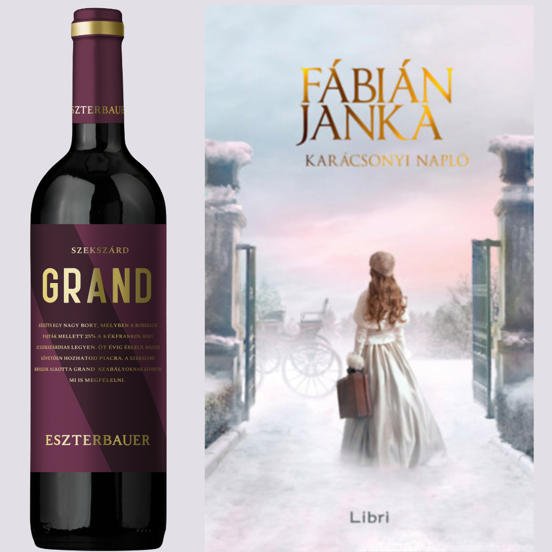 Decemberi könyv és bor csomag